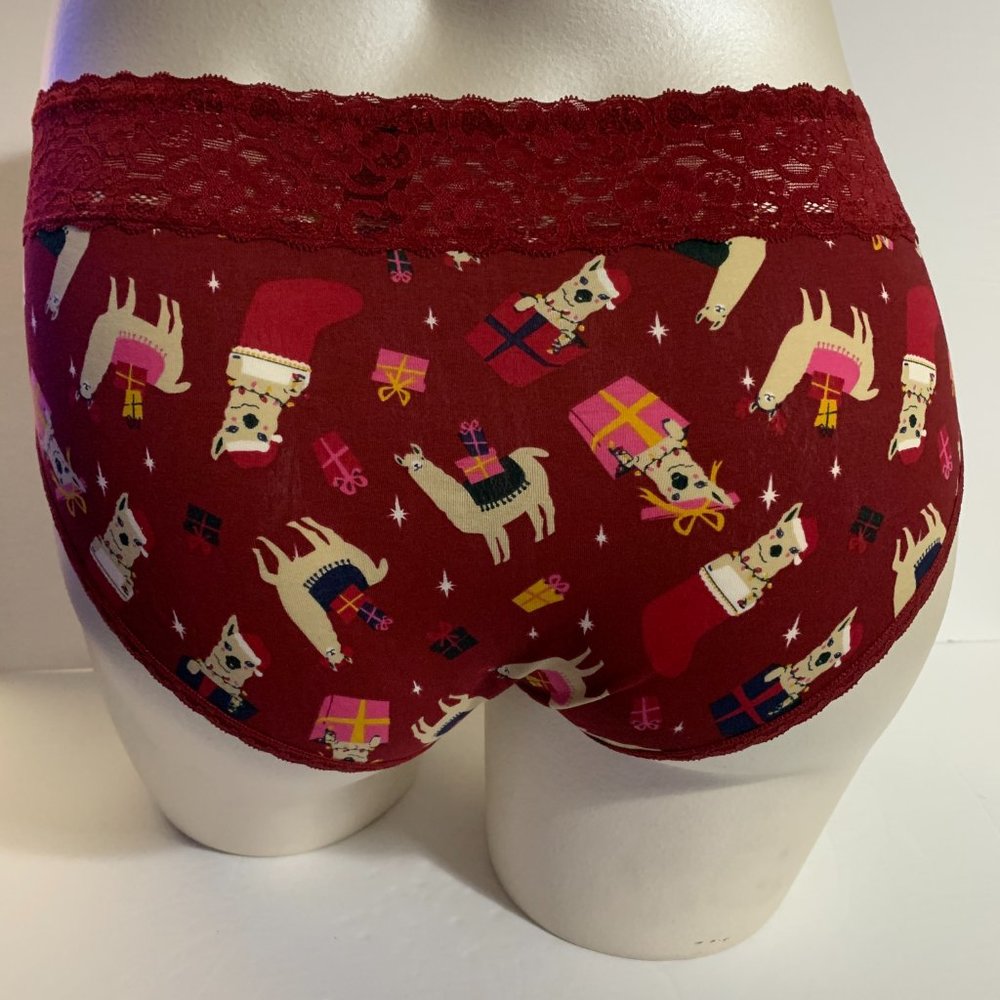 Torrid Hipster Panties Underwear Wide Lace Christmas Llama Plus Size 2 18 20 - Picture 3 of 4